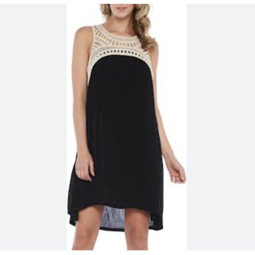 Klozlyne Women Dress Small Sleeveless Navy blue